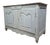 Small Rustic Louis XV Sideboard in Natural Painted Wood For Sale
