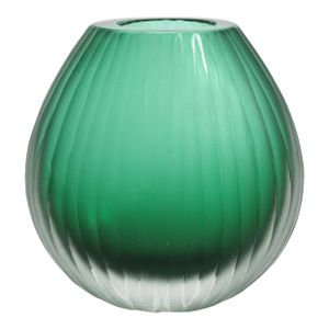 Hand-Blown Murano Supreme Vase in Emerald Green Large