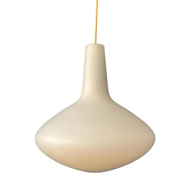 Opaline Glass Bulbo Pendant Lamp by Lisa Johansson Pape for Stockmann Orno For Sale