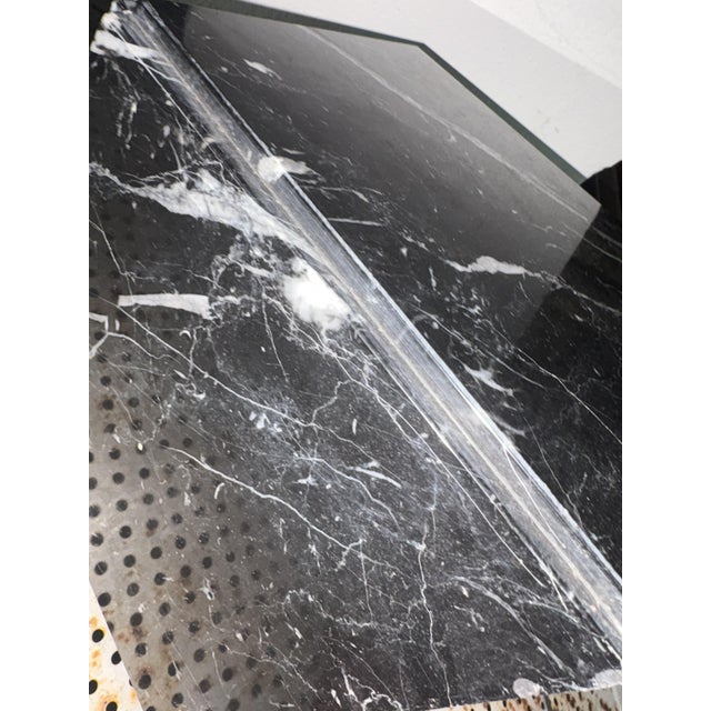 Black Vintage Marble Cube Table, 1950 For Sale - Image 8 of 10
