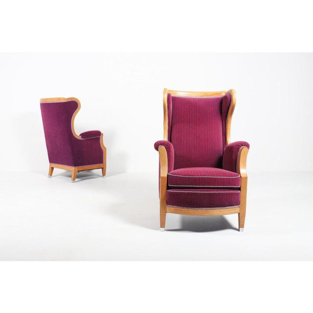 Lounge Chairs by Oscar Nilsson, 1960s, Set of 2 For Sale - Image 3 of 13