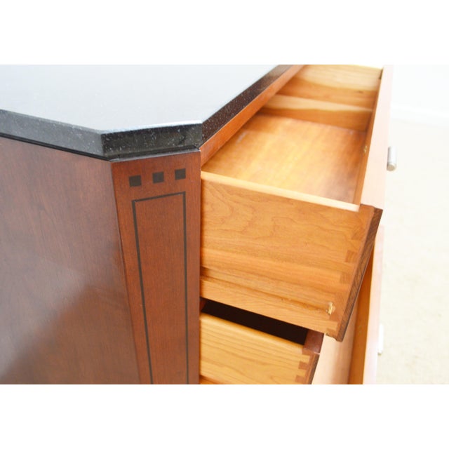 Wood Stickley Cherry Nightstands a Pair For Sale - Image 7 of 12