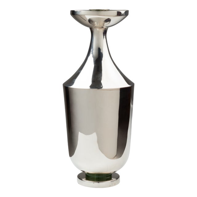 Vintage Vase in Silver For Sale