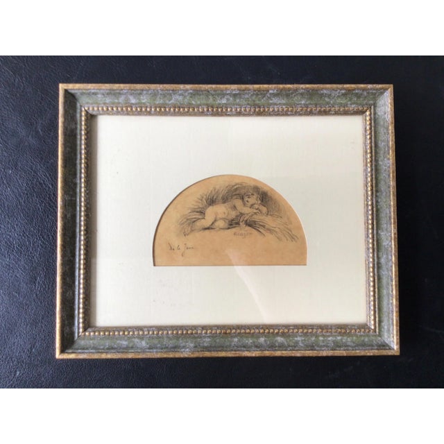 1930s Sleeping Baby Drawings by P. Cazot - Set of 2 For Sale - Image 4 of 8