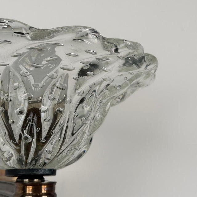 Sculptural Murano Glass Bullicante Wall Sconce from Barovier & Toso, 1940s For Sale - Image 11 of 14