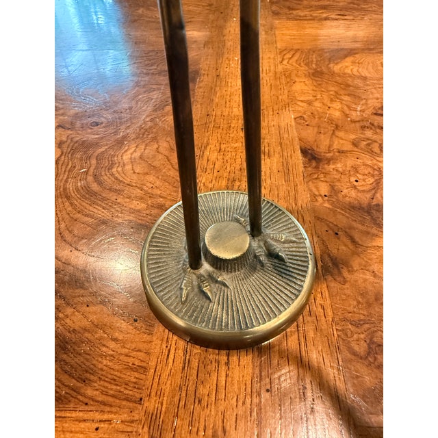 Brass Vintage Brass Crane For Sale - Image 8 of 9