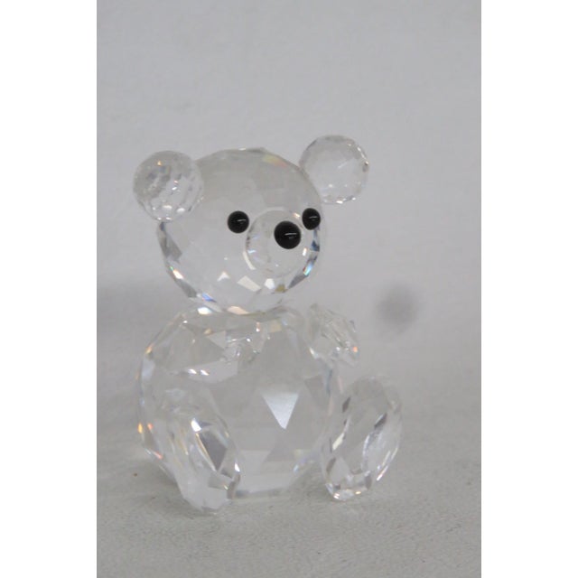 Transparent Swarovski Crystal Woodland Friends Teddy Bear 7637 Retired Mini Figurine 5076b For Sale - Image 8 of 12
