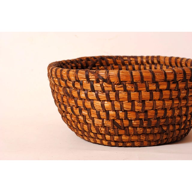 Primitive Straw Basket, Early 20th Century For Sale - Image 6 of 10