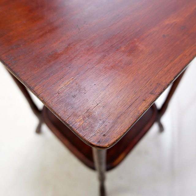 Wood Art Nouveau Bentwood Side Table by J&J Kohn, 1920s For Sale - Image 7 of 16