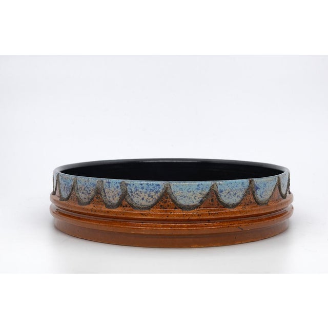 Mid-Century Modern Vintage Scandinavian Ceramic Bowl For Sale - Image 3 of 5