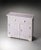 Spritely Home Accent Furniture Vivienne 29 in. W Rectangular Bone Inlay 1 Drawer 2 Door Console Chest For Sale - Image 4 of 5