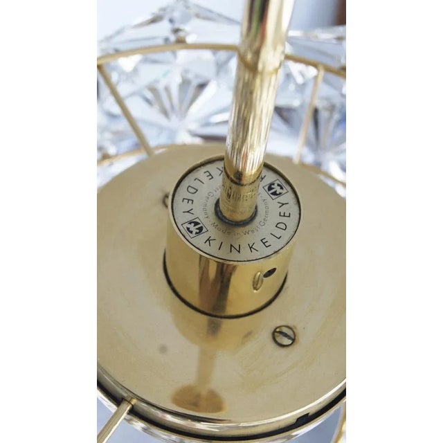 Gold German Chandelier Royal Kristall from Kinkeldey, 1960s For Sale - Image 8 of 11