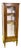 Wooden Display Cabinet with Glass Inserts and Inlays For Sale