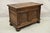 Antique Jacobean Oak Wood Figural Bust Carved Blanket Chest Trunk on Bun Feet For Sale - Image 4 of 11