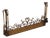 Gold Finish Iron Gothic Fireplace Fender Set For Sale