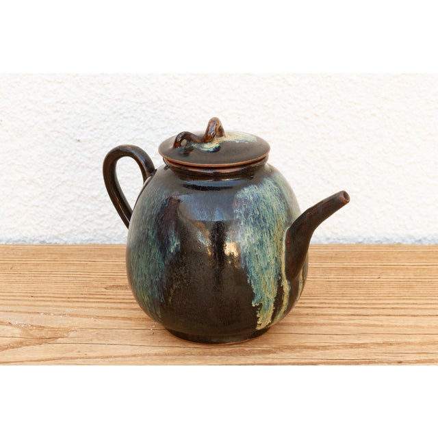 Chinese Jizhou Porcelain Glazed Teapot For Sale - Image 3 of 8