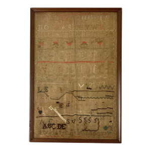 Antique Needlework Sampler
