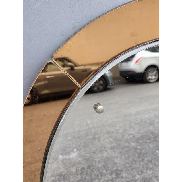 Orange Large Orange Drop-Shaped Mirror from Veca, 1960s For Sale - Image 8 of 9