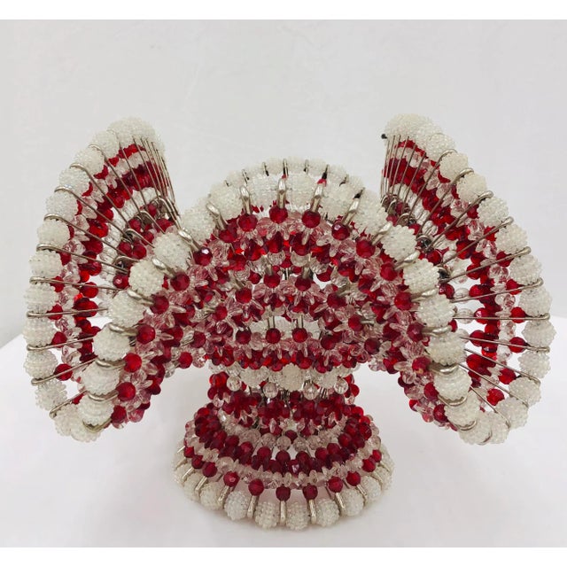 Silver Vintage Folk Art Basket For Sale - Image 8 of 8