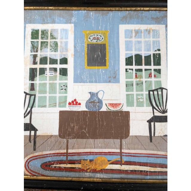 20th Century American Folk Out Outside Art Painting by Natalee Everett Goodman For Sale - Image 11 of 16