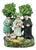 19th Century English Staffordshire Ceramic Sculpture of Peasant Family with Child attributable to John Dale, 1800s For Sale