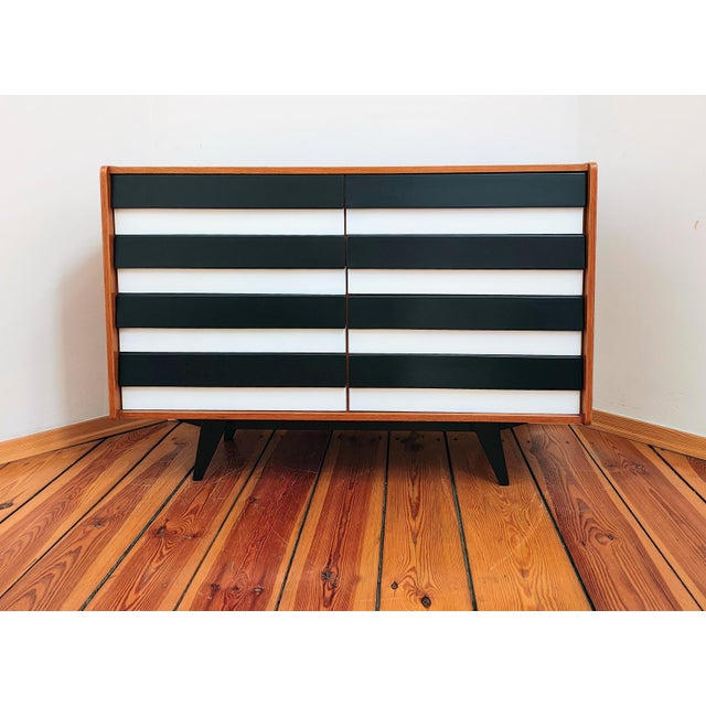 Chest of drawers by J. Jiroutek, Czechoslovakia, 1960s Unique chest of drawers in solid condition. It looks very...
