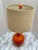 1990s Vintage Groovy Orange Ceramic Table Lamp For Sale - Image 5 of 9