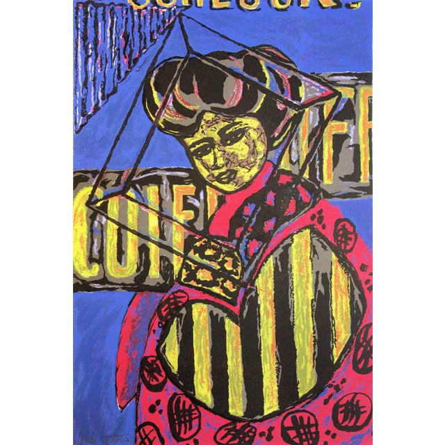 Hakim Tounsi, Salon de coiffure, Lithograph For Sale
