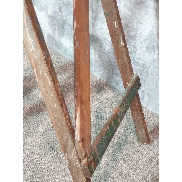 Vintage Wood Step Painters Ladder, 1970s For Sale - Image 12 of 14