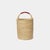 Textile Natural Bolga Hamper Basket With Leather Handles - Medium For Sale - Image 7 of 7