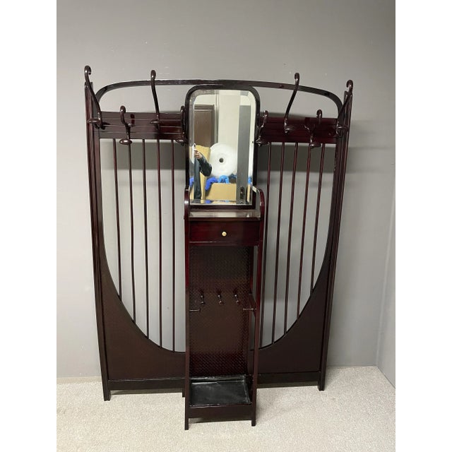 Art Nouveau Wardrobe in the Thonet Style, 1890s For Sale - Image 4 of 4