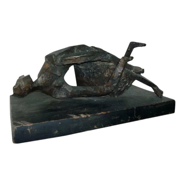 1945 "Fallout" Abstract Figurative Bronze Sculpture by John Alfred Begg For Sale