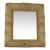 Gilt Metal Wire Mesh Wall Mirror with Floral Decor, circa 1950 For Sale