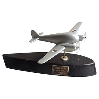 Vintage Art Deco Style Czech Trophy Model Plane For Sale