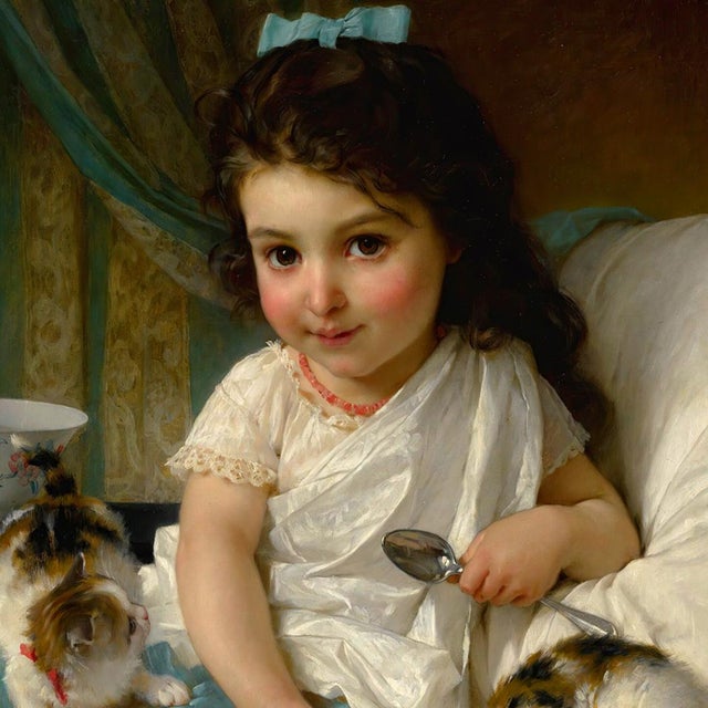 Accurate reproduction print of the original work by French painter Emile Munier (1840-1895). Each high-resolution image is...