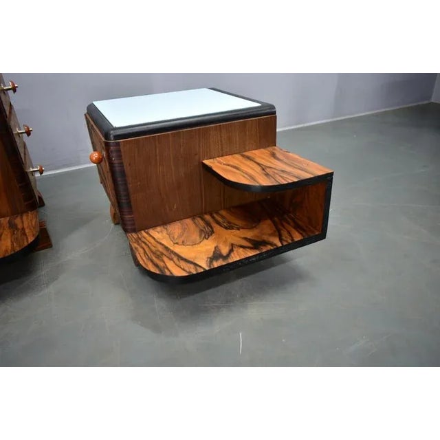 Vintage Art Deco Bedside Tables, 1935s, Set of 2 For Sale - Image 10 of 18