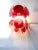 Red Murano Glass Disc 2 Level Wall Light Sconce from Simoeng For Sale - Image 4 of 10