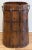 Brown Antique Large Wood Bucket Umbrella Stand With Metal Fittings For Sale - Image 8 of 10