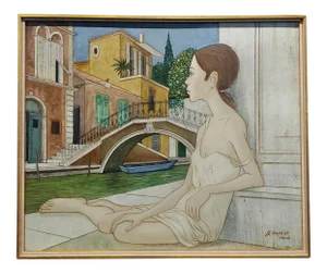 Philippe Noyer - the Venetian Girl -Oil Painting
