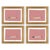 Wood Maureen, Phyllis, Colette, and Angelique Cigarette Pack by Willa Heart in Gold Frame, Set of 4 Mini Art Prints For Sale - Image 7 of 7