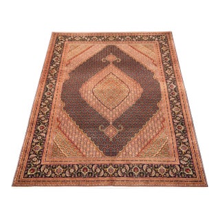 Persian Vintage Large Area Rug 9'9 X 12'10 Ft For Sale