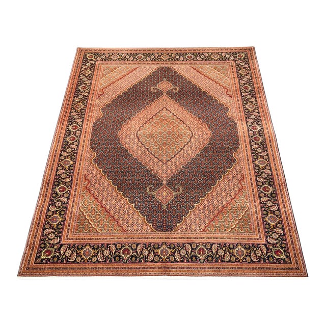 Persian Vintage Large Area Rug 9'9 X 12'10 Ft For Sale