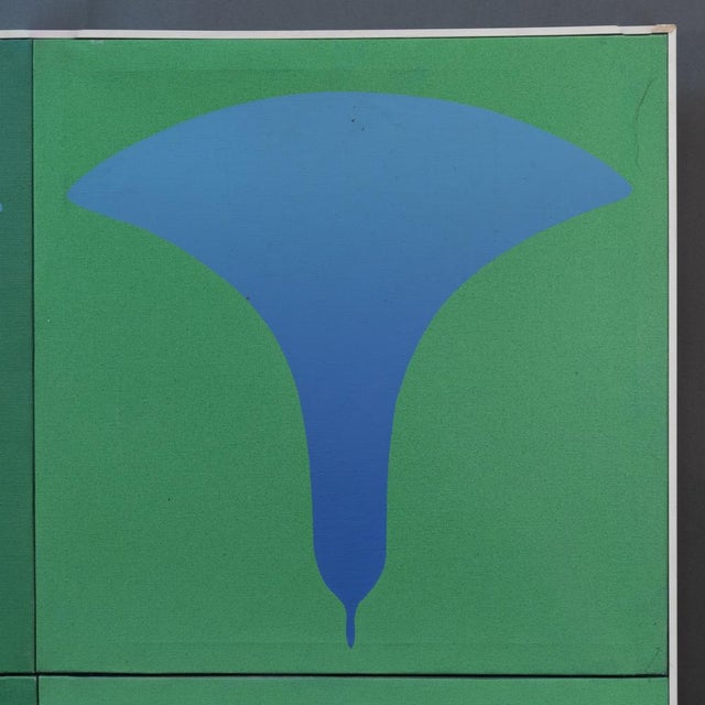 1970s Kozo Inoue, Abstract Composition, 1974, Oil on Canvas For Sale - Image 5 of 13