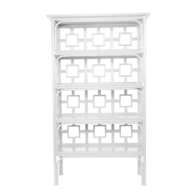 Coastal Sobe Etagere - White For Sale - Image 3 of 3