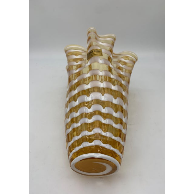 Murano Vase attributed to A. Del Borgo for Seguso, Italy, 1960s For Sale - Image 3 of 5