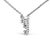 Contemporary 10K White Gold Diamond Accent "Y" Initial Script Style Pendant Necklace For Sale - Image 3 of 5