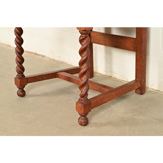 Stickley Brothers Antique Mission Oak and Cane Arts & Crafts Dining Chairs, Set of Four For Sale - Image 9 of 14