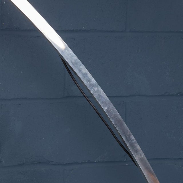 1970s Vintage Italian Extendable Arc Floor Lamp, 1970 For Sale - Image 5 of 18