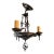 Late 20th Century Rejuvenation 15” Iron Chandelier For Sale