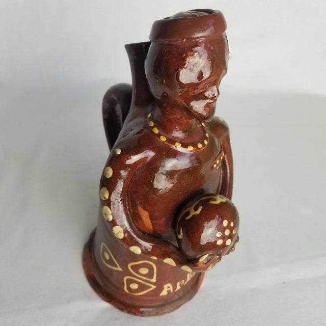 18th Century 18th Century Slipware Figure Jug "Arthur" For Sale - Image 5 of 10